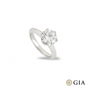 Platinum Round Brilliant Cut Diamond Ring 2.01ct G/SI2 Platinum Round Brilliant Cut Diamond Ring 2.01ct G/SI2